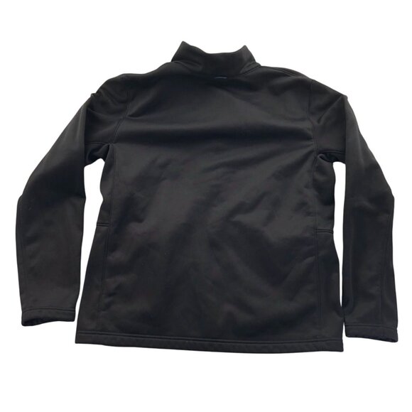 The North Face Mens Athletic Jacket Large Black Full-Zip Fleece Activewear Mock - Picture 2 of 15
